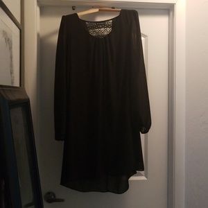 Black long sleeve dress